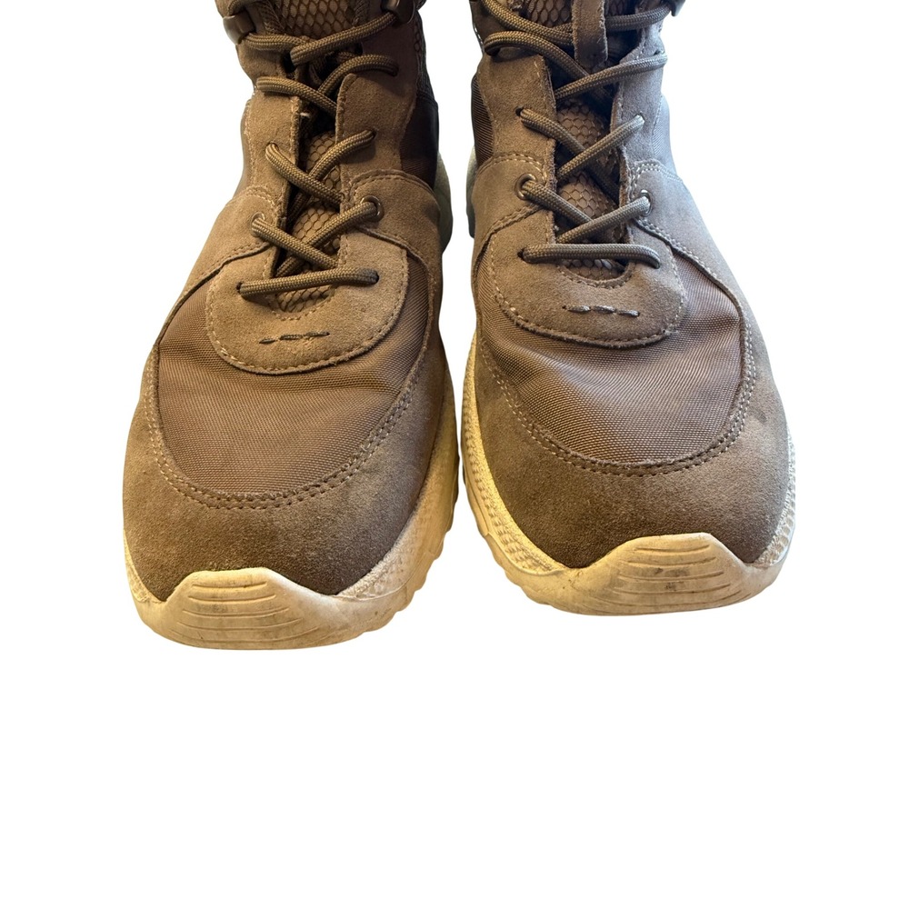 Coach Mens Hybrid Hiking Boots Suede Nylon High Top Sneakers Brown Olive - Picture 4 of 6